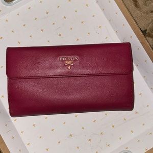 Prada leather wallet